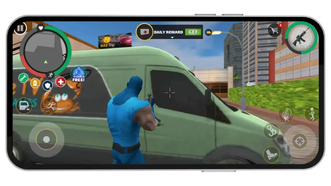 rope hero mod apk fighting action gameplay screenshot