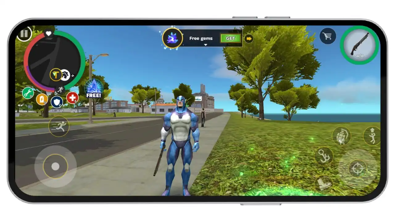 rope hero mafia city wars mod apk features overview gameplay