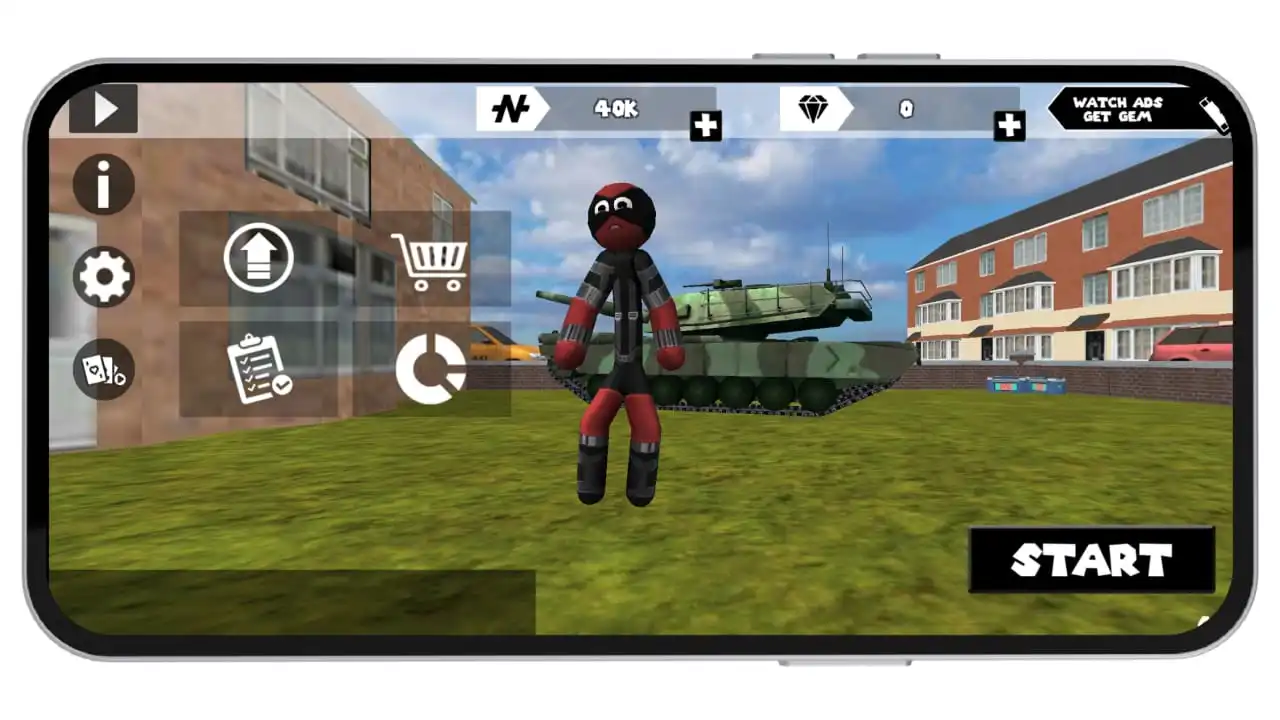 stickman rope hero mod apk gameplay screenshot android